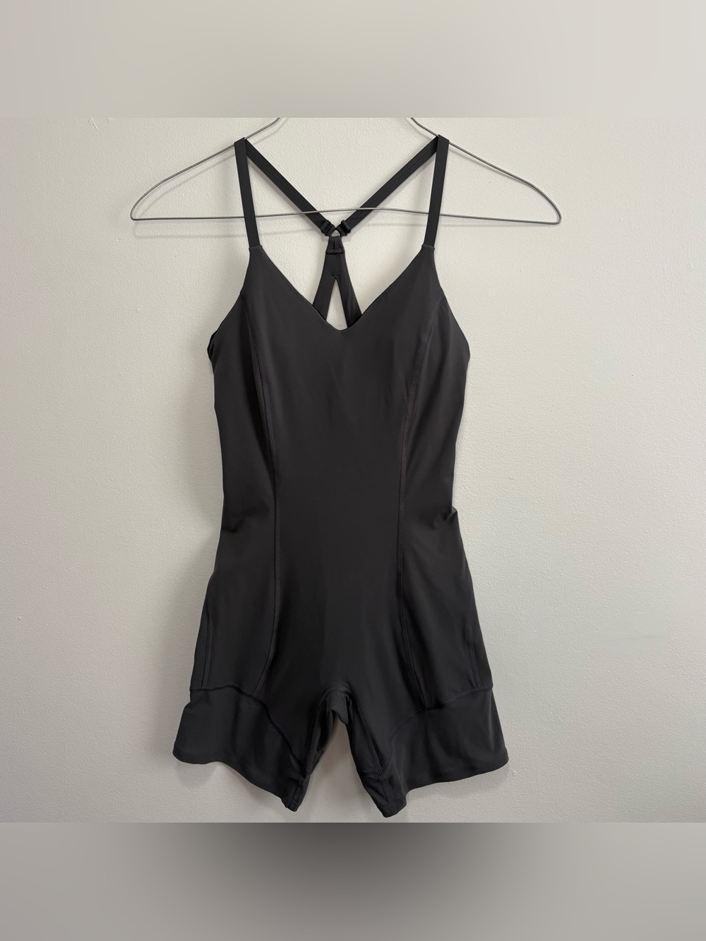 Anchor Grey Lululemon Lab Nulux and Mesh One-Piece 8" - Size 4